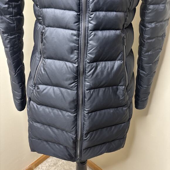 Lululemon Down For It All Long Jacket Hooded Black Puffer Coat Women’s Size 6 - Picture 4 of 12